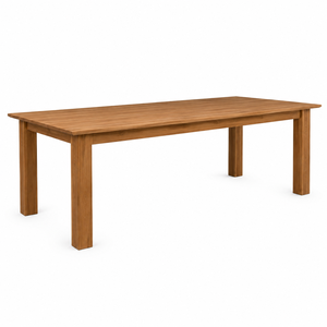 Mesa de Comedor Rectangular Moderna de Madera de Teca Sólida Estilo Escandinavo para el Hogar, Apartamento, Restaurante, Muebles de Comedor - Product Image 3