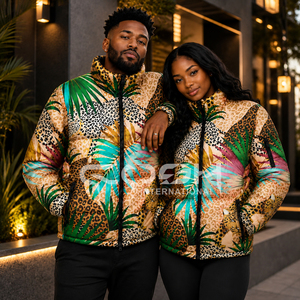 Chaqueta Acolchada Reversible de Alta Calidad Cosh International, Ligera, con Estampado Animal en Sublimación 3D, Abrigo Térmico para Exteriores - Product Image 3
