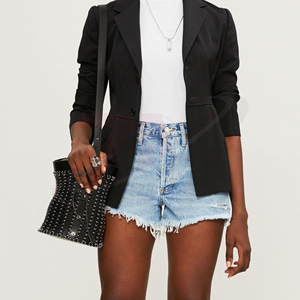Collection de Vêtements Décontractés en Jean – Shorts en Jean Taille Haute pour Femme – Vêtements d'Été Premium – Vente en Gros – Fabricant - Product Image 5