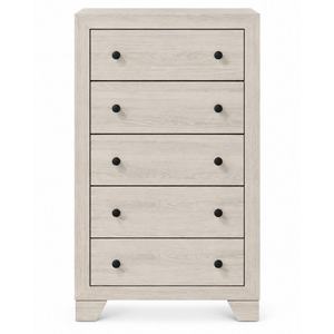 Commode contemporaine blanche à six tiroirs avec finition stratifiée, idéale pour la chambre à coucher et les projets résidentiels. - Product Image 2