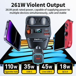 Fast Charging 7Output Comes with 1Meter Extension Cable Practical gifts for boys Multiple Individuals Simultaneously Charge - Product Image 6