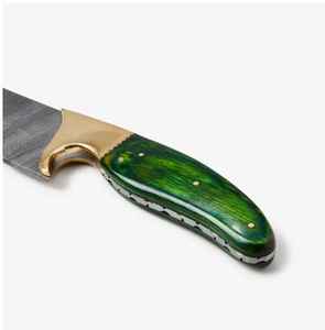 Cuchillo de Chef Damasco OEM Personalizado, Acero Inoxidable con Alto Contenido de Carbono, Hoja Profesional con Borde Serrado y Punta Caída, Garantía de 3 Años, Ergonómico - Product Image 3