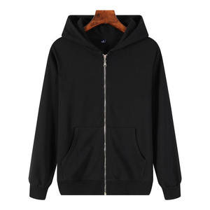 Wholesale Custom Color Logo <b>Men</b> Printed Oversized Cotton Plain Oem Zipper Hoodie Unisex High Quality <b>Mens</b> <b>Pullover</b> Zip up Hoodie - Product Image 2