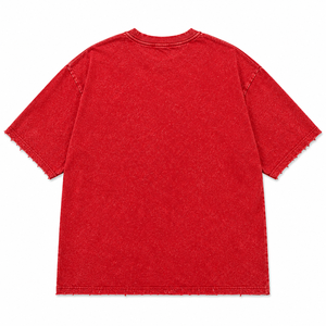 Camiseta Premium Vintage con Gráficos Personalizados, Impresión DTG, 100% Algodón Grueso, Estilo Urbano Oversize, Moda Casual - Product Image 3