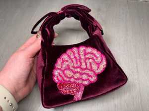 Sac en velours brodé de perles - Product Image 2