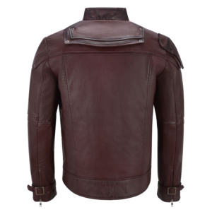 Custom 100% Genuine Cherry Leather Men’s <b>Jacket</b> Hardware Guardians Of Galaxy Star Wars Movie Inspired Leather <b>Jacket</b> YKK Zipper - Product Image 4