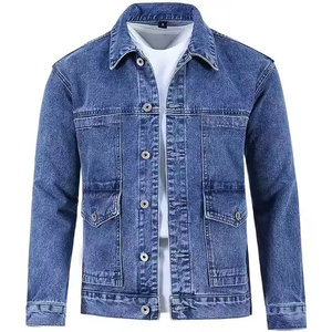 Veste en jean vintage décontractée de haute qualité pour homme, vêtement en denim uni teint, fabriqué au Pakistan. - Product Image 1