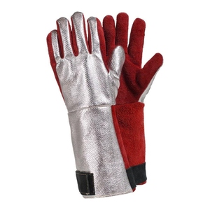 Guantes de Soldadura de Cuero Vacuno y Aluminio, Resistentes al Fuego, a la Abrasión y de Alta Resistencia, para Bomberos y Seguridad Laboral - Product Image 4
