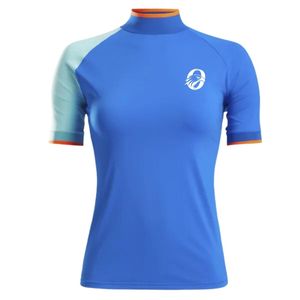 Women's Blue <b>Orange</b> Sleeve <b>Polo</b> Shirt Short Sleeve Printed Sportswear Top Comfortable Athletic Clothing for Golf Practice and - Product Image 1