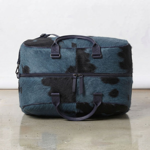 Custom Cowhide Leather Lightweight Unisex <b>Travel</b> <b>Bag</b> with Zipper Closure and Adjustable Strap-Duffel & Weekender Style - Product Image 5
