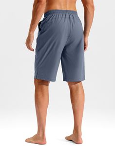 Men's Shorts Swim Trunks Quick Dry Breathable <b>Board</b> Beach Zipper Pockets 9 Inch Inseam Beach Bathing Suit Lightweight Swimwear - Product Image 3