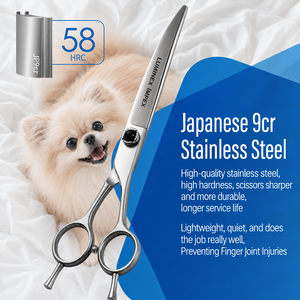 Ciseaux professionnels pour toilettage des animaux, pour couper les poils des animaux, ciseaux de toilettage pour une coupe lisse et facile, professionnels - Product Image 6