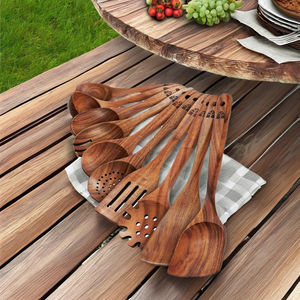 ชุดเครื่องใช้ไม้ไผ่สำหรับอาหารค่ำที่เก็บเครื่องใช้ในครัวทำจากไม้ธรรมชาติปรับแต่งได้ตามต้องการ - Product Image 1