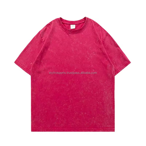 เสื้อยืดลายกราฟฟิกลายแอซิดสำหรับผู้ชายเสื้อยืดผ้าฝ้ายพิมพ์ลายวินเทจโอเวอร์ไซส์ออกแบบโลโก้ได้ตามต้องการ - Product Image 1