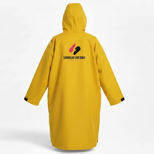 Wholesale Adult Swim Parka Waterproof Windproof Fleece Lined Hooded <b>Changing</b> Robe Custom Bulk Supplier - Product Image 6