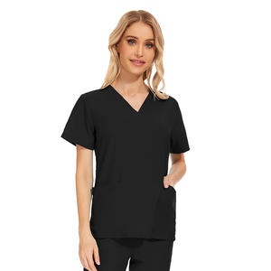 Medical Satin Scrub Suit Nurse Hospital Uniform <b>Set</b> <b>Doctors</b> Breathable Quick Dry Plus Size Unisex OEM Service - Product Image 5