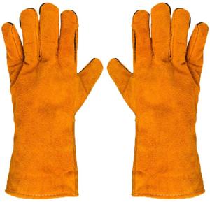 Guantes de Seguridad de Cuero Transpirable Vintage al por Mayor para Uso Industrial en Exteriores, Guantes de Soldadura - Product Image 2