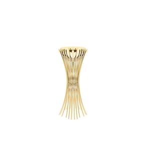 Quemador de incienso dorado de metal para decoración de Ramadán, moderno soporte para incienso, Mabkhara de latón árabe de Oriente Medio para aromaterapia en el hogar - Product Image 2
