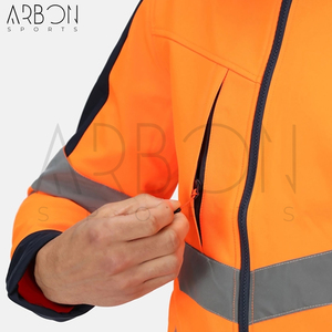 Vestes de sécurité orange réfléchissantes à haute visibilité, coupe-vent, imperméables, avec impression de logo personnalisé, nouvelle tendance, fournisseur fiable. - Product Image 6