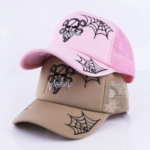 OEM 2026 New Arrival Custom High-Quality <b>Foam</b> Mesh Custom Embroidered Hat Trucker Custom <b>Foam</b> Men trucker hats - Product Image 1