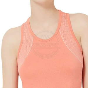 เสื้อกล้ามผู้หญิงขายดี รุ่นใหม่ล่าสุด เนื้อผ้าฝ้าย 100% ระบายอากาศได้ดี แห้งเร็ว เหมาะสำหรับออกกำลังกายและฟิตเนส - Product Image 5