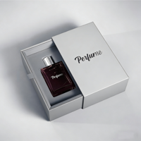 Boîte à parfum personnalisée avec un design sur mesure, petite boîte à tiroir, emballage de luxe fait main, boîte à tiroir rigide coulissante avec ruban