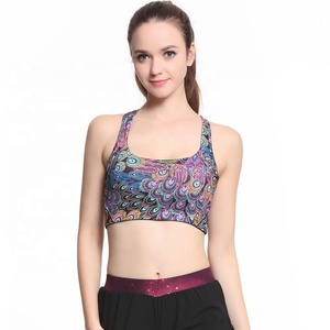 Custom Made Seamless Breathable Reversible Sports Bra for Women High for Yoga Fitness with Front Logo Low Price - Product Image 1