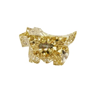 Diamante Sintético Cultivado en Laboratorio con Certificación GIA, HPHT CVD, Color Amarillo Fantasía VS, Tipo Norwich Terrier - Product Image 1