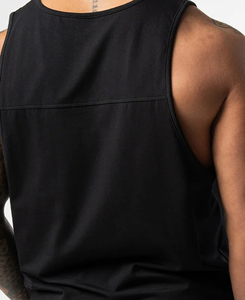 Débardeur Homme Col Rond Noir Uni Tricoté Respirant en Polyester, Style Urbain, Sur Mesure, Collection 2026, Faible MOQ - Product Image 4