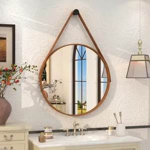 Customized Round Shape Hanging Wall <b>Mirror</b> with Metal Border Wall Hanging <b>Mirror</b> | Decorative <b>Mirror</b> Gold Border <b>Mirror</b> - Product Image 5