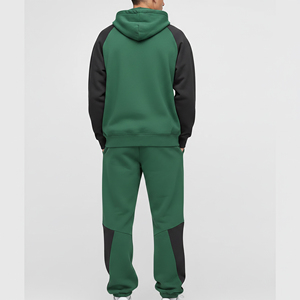 Custom Made <b>Hip</b> Hop Style Color Block Zip Up Tracksuit <b>For</b> Men Fashionable Heavyweight Flare Style Breathable Jogging Set - Product Image 6
