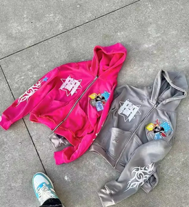 Sudaderas con capucha de algodón y forro polar al por mayor, fabricante, logotipo personalizado, sudaderas lisas de moda para hombre - Product Image 3