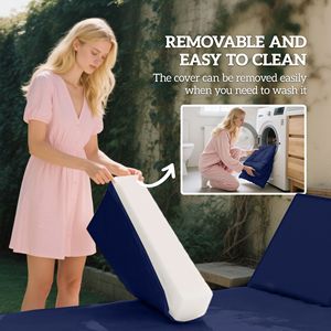 Set di 2 Cuscini Blu Navy per Sedie da Patio con Schienale, Cuscini di Ricambio per Sedie da Esterno - Product Image 5