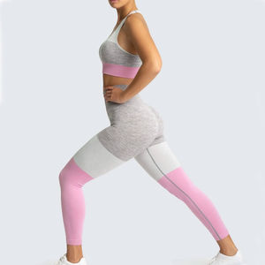 Nouvelle Collection : Ensembles de Yoga Respirants Taille Moyenne pour Femmes – Tenues de Sport Personnalisées en Polyester/Nylon Sans Coutures, Écologiques et à Séchage Rapide (Motif Plaid) - Product Image 2