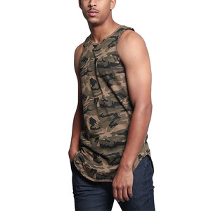 Camiseta sin mangas de algodón ligera y personalizable para hombre, con logo, acanalada, transpirable, para deporte, entrenamiento, uso casual y musculación. - Product Image 5