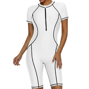 Traje de Baño de Una Pieza para Mujer, de Nailon y Elastano, Secado Rápido, UPF50+, Sin Espalda, Sin Mangas, para Playa - Product Image 1