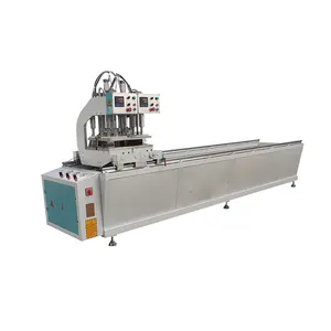 Máquina de soldadura de costura de dos cabezales, soldador de base de doble cabezal para fabricación de perfiles de ventana de vinilo de plástico PVC