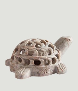 รูปปั้นเต่าหินสบู่ธรรมชาติขนาด 3.5 นิ้ว แกะสลักด้วยมือ – ของตกแต่งหินสำหรับบ้าน สำนักงาน และของขวัญ - Product Image 3