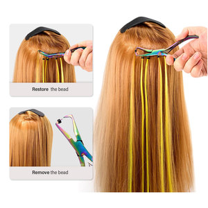 Kit de Herramientas de Extensión de Cabello Completo de Alta Calidad para Uso Profesional con Componentes de Metal y Plástico, Kit de Extensión de Anillos Micro - Product Image 6