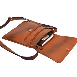Bolso Bandolera SALVA LEATHER, Ligero, Duradero, de Mezclilla, Personalizado, para Viajes Urbanos, Compacto, para Hombres y Mujeres, Bolsos Deportivos - Product Image 4