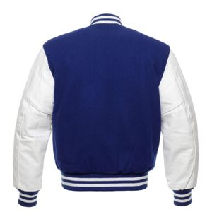 Fashionable Men's Wool <b>Leather</b> Varsity <b>Jacket</b> - Soft, Comfortable, and Ideal for Everyday Wear and Classic Look - Product Image 3