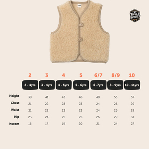 TwillSports Women's Beige Sherpa <b>Vest</b> V-Neck Single Button Sleeveless Fleece Waistcoat Casual Outerwear - Product Image 6