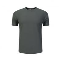 T-shirts de sport pour hommes en jersey respirant polyester/coton, personnalisables avec logo de marque, de haute qualité, doux et confortables pour l'entraînement et la course à pied.