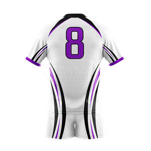 Uniforme de Rugby de Diseño Único Fabricado en Fábrica, Uniforme de Rugby de Secado Rápido con Logotipo Personalizado Impreso - Product Image 3