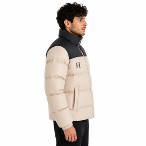 Men’s Puffer <b>Jacket</b> Warm Quilted Winter Coat Lightweight Insulated Outerwear Stand Collar Zip Up Winter Padded Men's <b>Jackets</b> OEM - Product Image 3