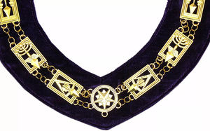 Collar de Cadena Cryptic Mason Royal & Select Master, con Reverso Morado, Tela de Alta Calidad, Collar de Cadena Personalizado - Product Image 4