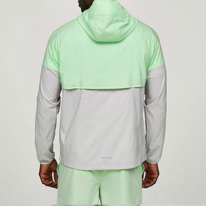 Veste coupe-vent pour homme, veste coupe-vent d'été, veste coupe-vent personnalisée, couleur unie, fermeture éclair, veste coupe-vent en nylon - Product Image 3