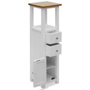 ไม้โอ๊คที่เป็นของแข็งลิ้นชักสูง10.2 "x10.2" X37 "สำหรับห้องนั่งเล่นตู้ - Product Image 2