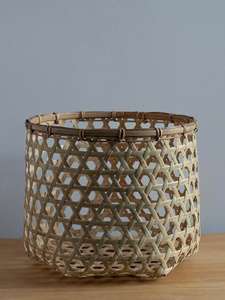 Cesta de Picnic de Bambú Natural Hecha a Mano, Solución Ecológica para Almacenamiento del Hogar - Product Image 3