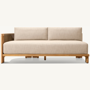 Best-selling teak wood with a simple modern style suitable <b>for</b> indoor use with two seats and armrests equipped with soft foam - Product Image 5